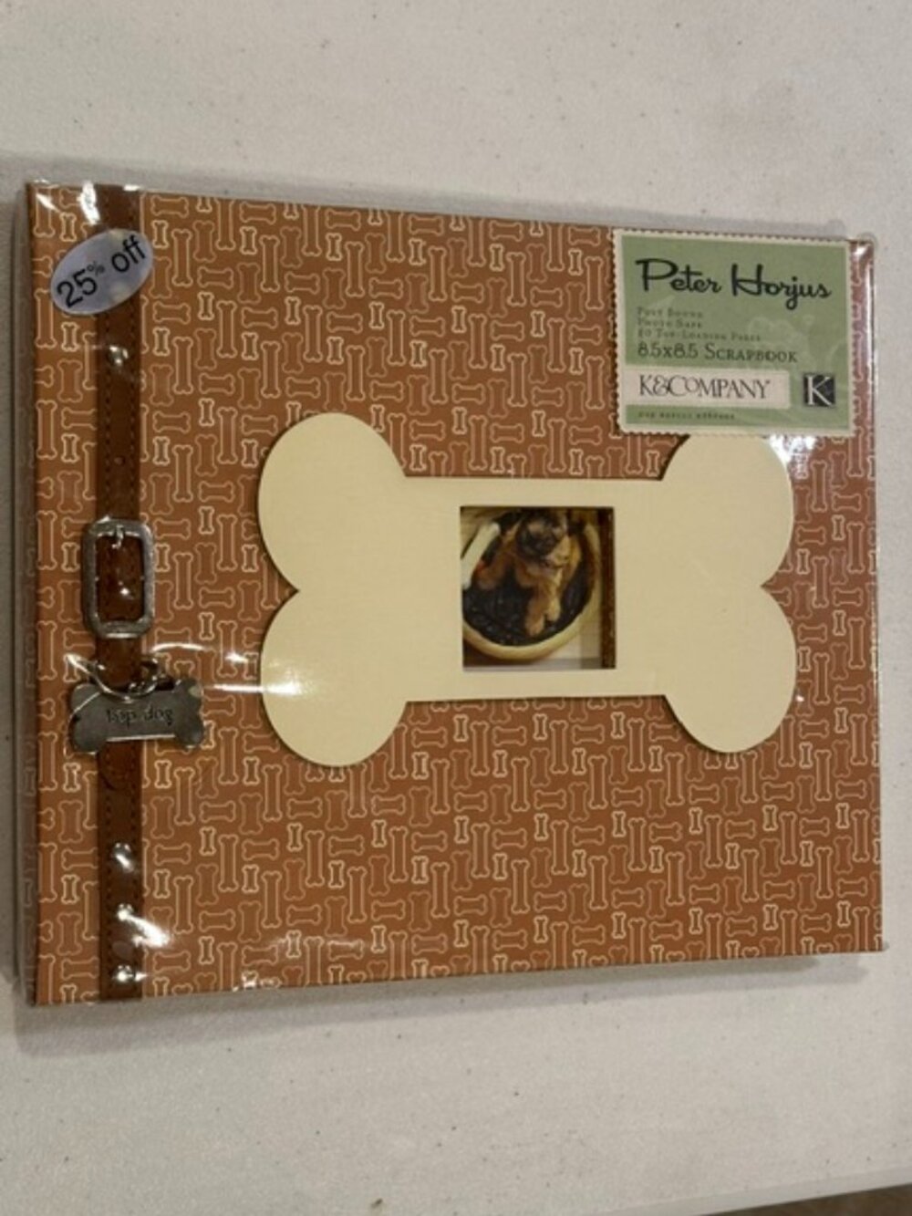 NEW K & Company Peter Horjus "Top Dog" 8.5" x 8.5" Post Bound Scrapbook